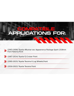 Kits de Frenos Delanteros R1 Concepts eLine Cerámicos Toyota 2