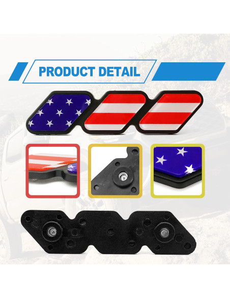 Insignia Decorativa de Rejilla CmeRto Rojo 10,13 cm para Toyota