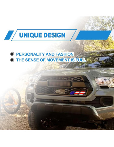 Insignia Decorativa de Rejilla CmeRto Rojo 10,13 cm para Toyota