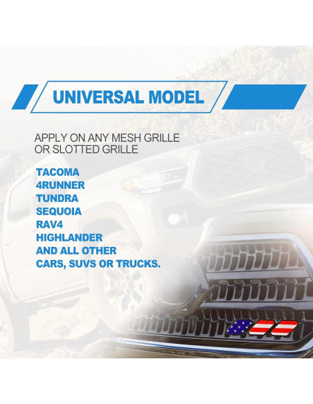 Insignia Decorativa de Rejilla CmeRto Rojo 10,13 cm para Toyota