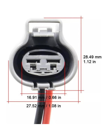 Conector de Ventilador de Refrigeración Radiador GROBARPART 3 Pin