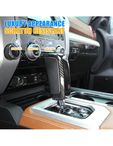 Cubierta Cambio Marchas LLKUANG Toyota Tundra 2014-2021 Fibra Carbono