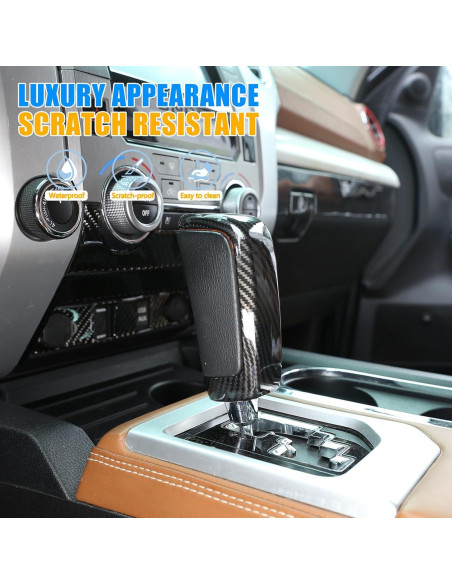Cubierta Cambio Marchas LLKUANG Toyota Tundra 2014-2021 Fibra Carbono