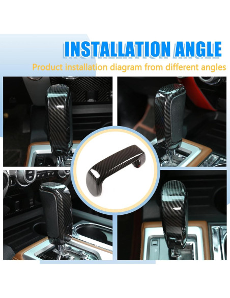 Cubierta Cambio Marchas LLKUANG Toyota Tundra 2014-2021 Fibra Carbono