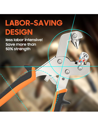 Kit de Sujetadores Toolhoper con Herramienta y 220 Piezas