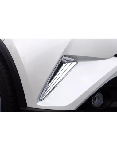 Marco de Luz de Niebla Delantera JIEOSDIN Cromo Toyota C-HR 2018-2019