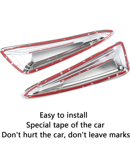 Marco de Luz de Niebla Delantera JIEOSDIN Cromo Toyota C-HR 2018-2019