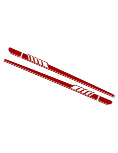 Calcomanías Lateral de Puerta Luminuti Rojo 225x11.5cm 2 Pcs