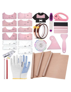 Kit de herramientas para sublimación de camisetas QUKLOGEN 66 piezas