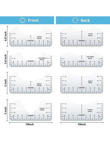 Herramienta de Alineación para Camisetas OURJOY 13 Piezas