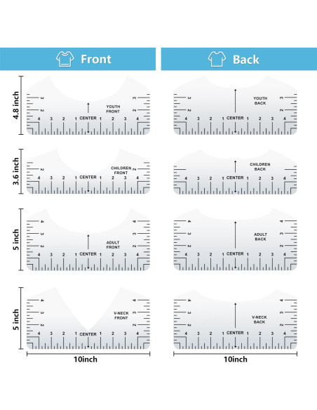 Herramienta de Alineación para Camisetas OURJOY 13 Piezas