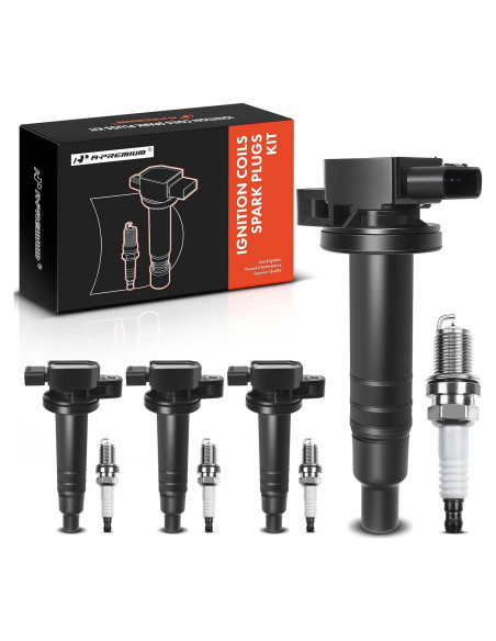 Conjunto A-Premium 4 Bobinas Encendido y Bujías Iridio Toyota