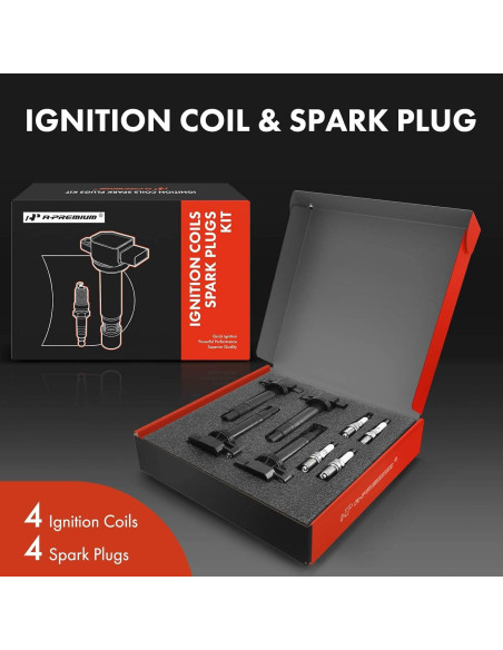Conjunto A-Premium 4 Bobinas Encendido y Bujías Iridio Toyota