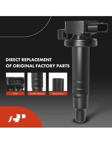 Conjunto A-Premium 4 Bobinas Encendido y Bujías Iridio Toyota