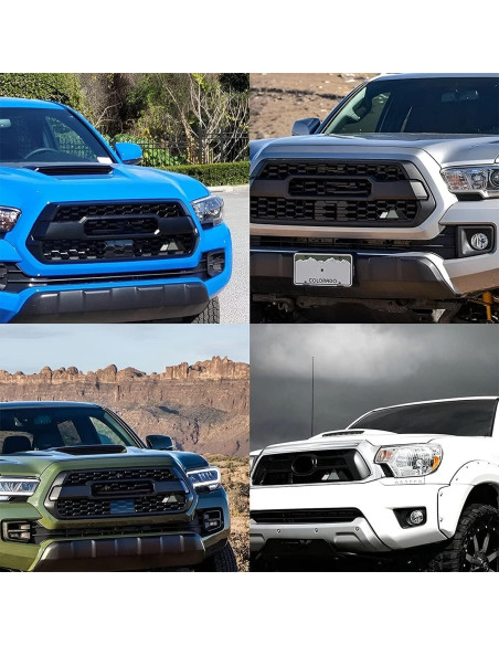 Emblema de Rejilla Tri-Color AICEL para Auto Gris