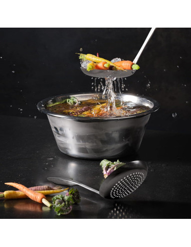 Colador de Acero Inoxidable 304 Bryantye 35.3 cm para Cocina