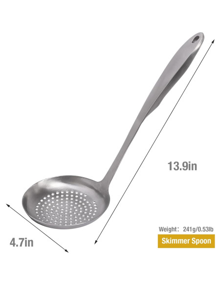 Colador de Acero Inoxidable 304 Bryantye 35.3 cm para Cocina Colador de Acero Inoxidable 304 Bryantye 35.3 cm para Cocina