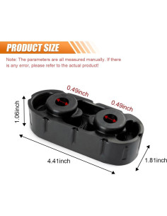 Soporte de Goma para Escape BDZMC 2 Agujeros 11,2 cm 2