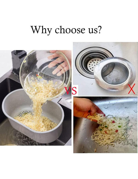 Canasta de desagüe para fregadero tchrules beige 24.2x16.6 cm