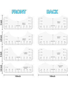 Guía de Reglas para Camisetas Belalasuyu - 8 Piezas PVC 2