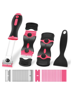 Conjunto de 4 Raspadores de Cuchilla NECAMOCU con 50 Cuchillas