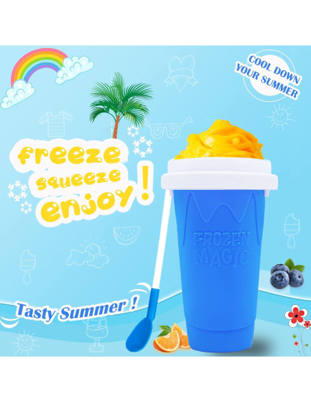 Copa Squeeze Hoinvaet para Slushy Mágico Azul 1 Cuenta