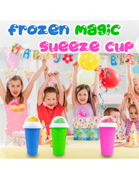 Copa Squeeze Hoinvaet para Slushy Mágico Azul 1 Cuenta