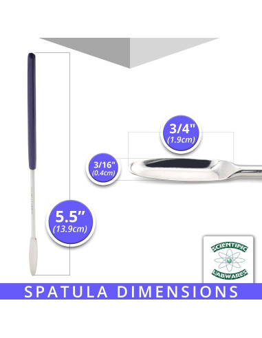 Cuchara de Laboratorio SLW Premium Acero Inoxidable 13.97 cm