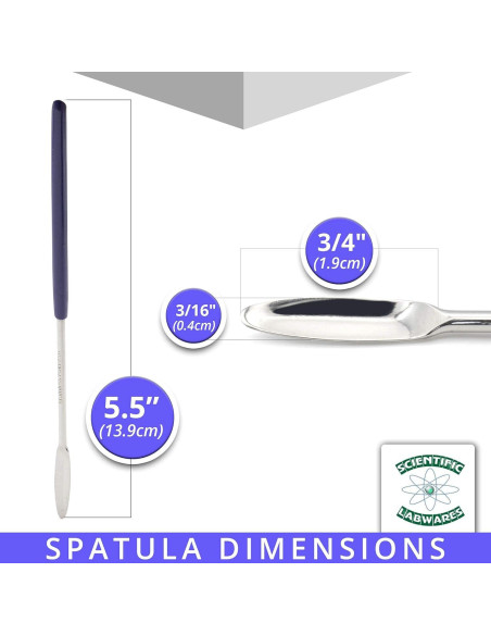 Cuchara de Laboratorio SLW Premium Acero Inoxidable 13.97 cm