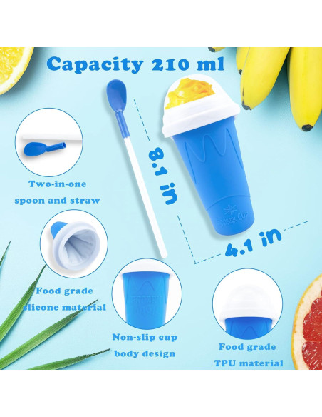 Copa Squeeze Hoinvaet para Slushy Mágico Azul 1 Cuenta