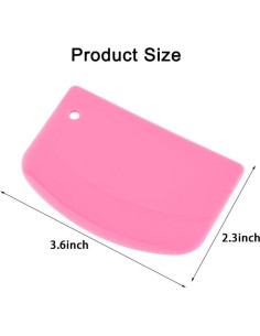 Juego de 5 Raspadores de Masa FORTINGO - Plástico Colorido 2