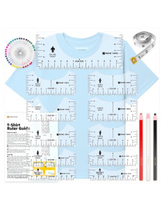 Guía de Regla para Camisetas 17 Piezas Prime Vinyl