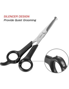 Tijeras de Aseo Profesional Chibuy para Mascotas 17 cm Gris 2