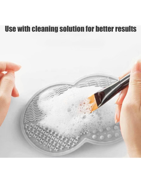 Alfombrilla de Limpieza de Brochas MR LION - Silicona Gris