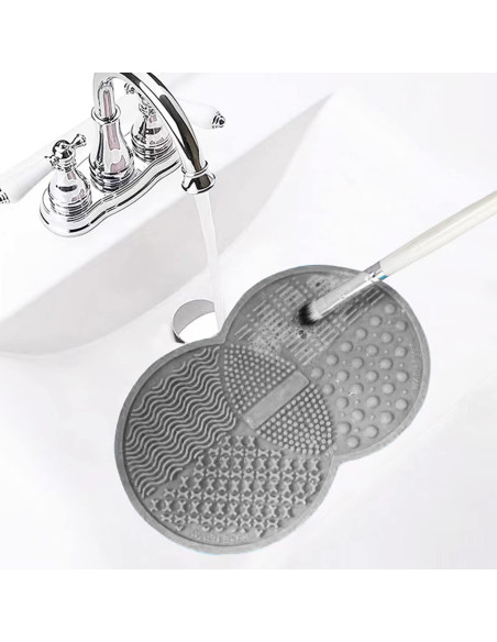 Alfombrilla de Limpieza de Brochas MR LION - Silicona Gris