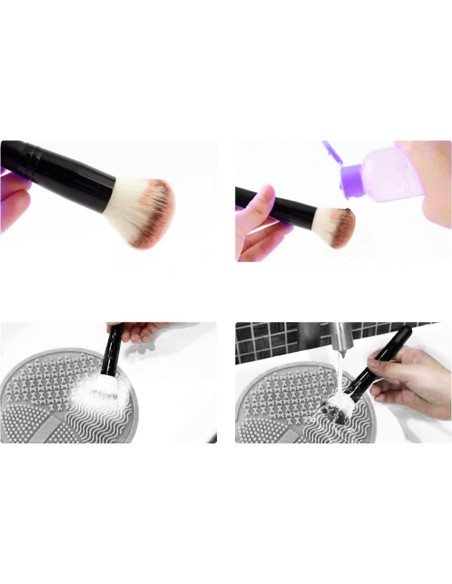 Alfombrilla de Limpieza de Brochas MR LION - Silicona Gris