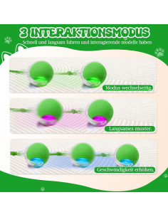 Pelota Interactiva para Gatos y Perros Tyware - Verde 2