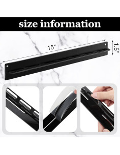 Organizador de Gafas de Sol Chunful 5 Piezas Acrílico Negro 2