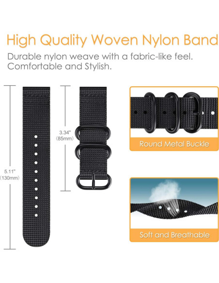 Banda de Nylon Fintie para Samsung Galaxy Watch 3 45mm