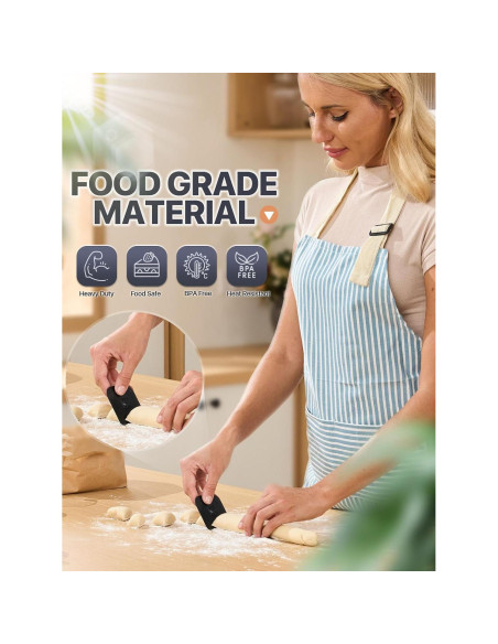 Raspador de Sartenes CLUEAPOP 5 Pcs Plástico Resistente Raspador de Sartenes CLUEAPOP 5 Pcs Plástico Resistente