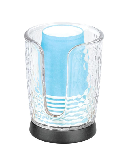 Dispensador de Vasos Desechables iDesign - 3 oz Transparente/Negro