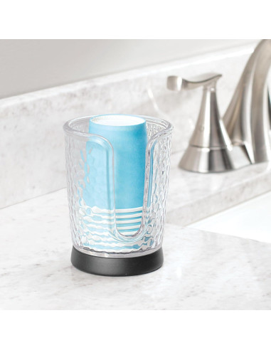 Dispensador de Vasos Desechables iDesign - 3 oz Transparente/Negro