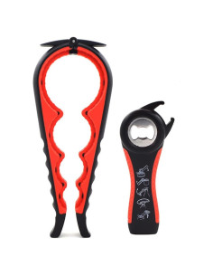 Abrebotellas Ergonómico GZLT 5-en-1 para Manos Débiles