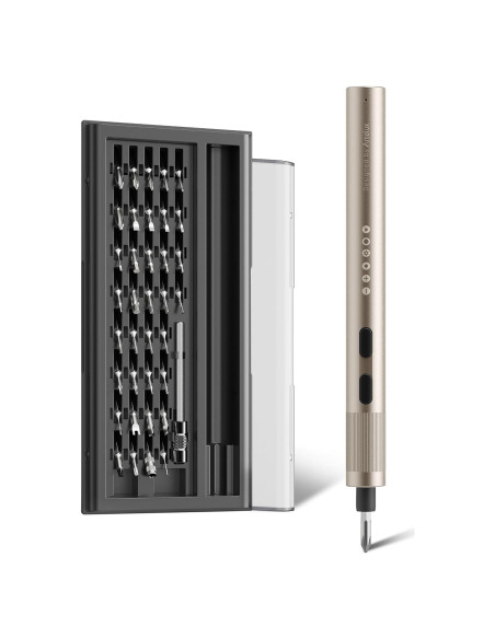 Destornillador Eléctrico Mini AmaLux 37 Puntas 3.7V Recargable