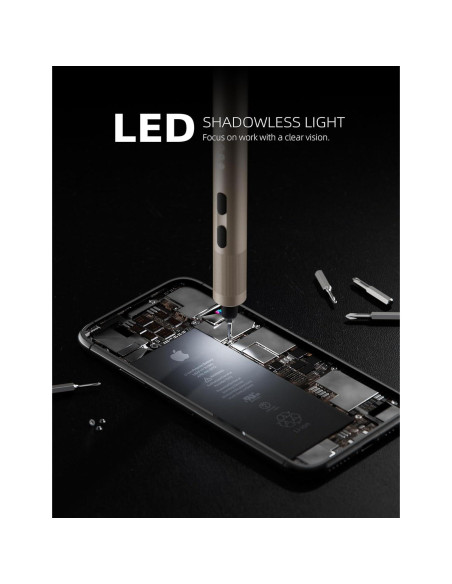 Destornillador Eléctrico Mini AmaLux 37 Puntas 3.7V Recargable