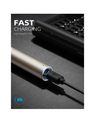 Destornillador Eléctrico Mini AmaLux 37 Puntas 3.7V Recargable