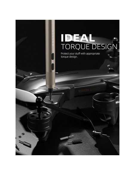 Destornillador Eléctrico Mini AmaLux 37 Puntas 3.7V Recargable