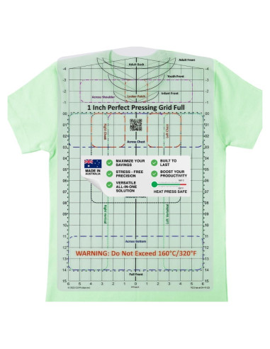 Guía de Prensado para Camisetas MTT PL - Alineación Precisa