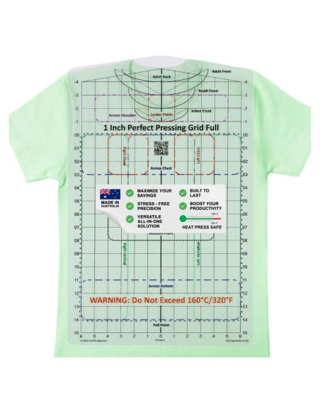 Guía de Prensado para Camisetas MTT PL - Alineación Precisa