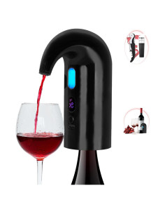 Aereador de Vino Eléctrico Oaklete Negro 1500 ml/min
